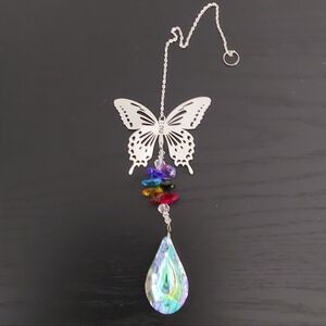 Butterfly Crystal Suncatcher